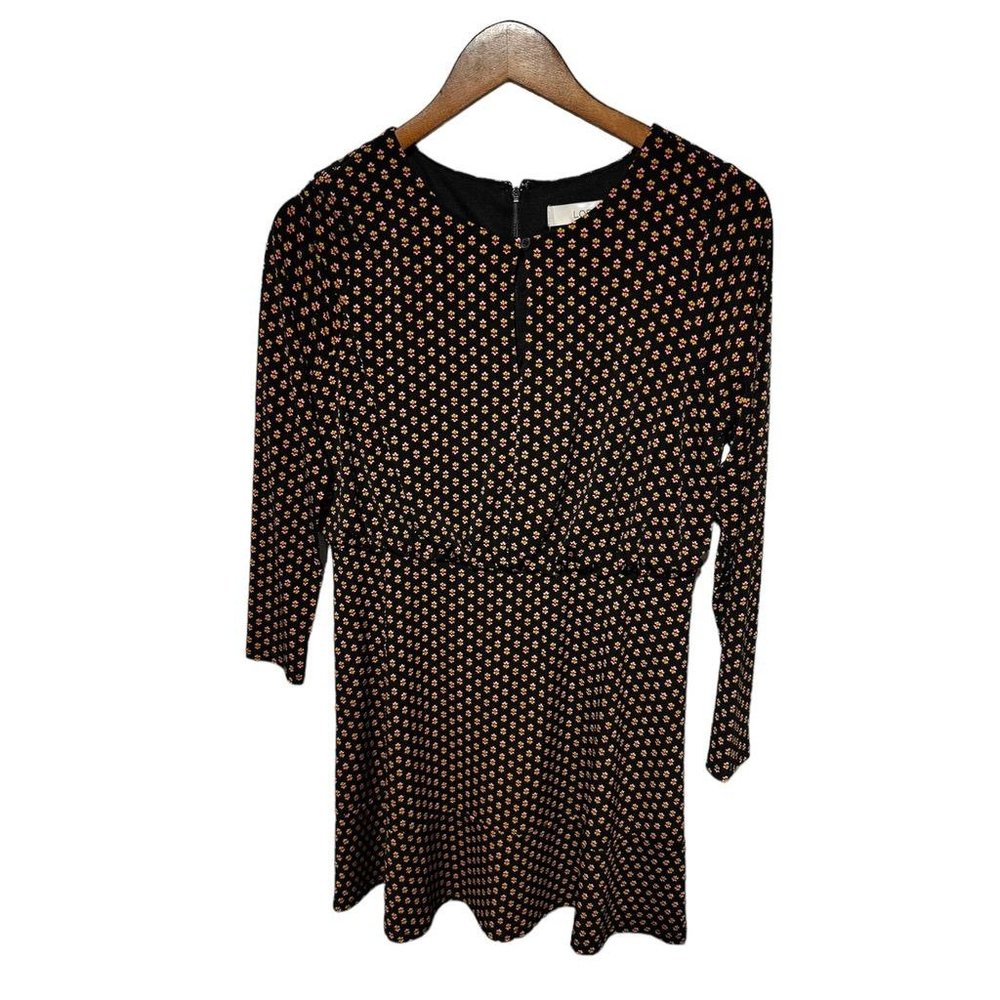 Ann Taylor Loft Black Long Sleeve Dress Size 8P